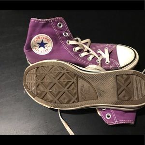 High top purple Converse